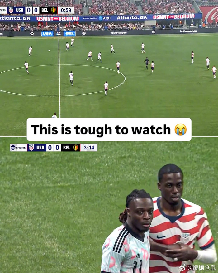 美比友谊赛新球衣远观难辨 球迷称看球成折磨
